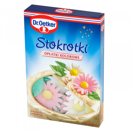 Dr. Oetker Stokrotki opłatki kolorowe 24 sztuki