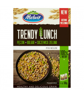 Melvit Premium Trendy Lunch pęczak bulgur soczewica zielona 400 g (4 torebki)