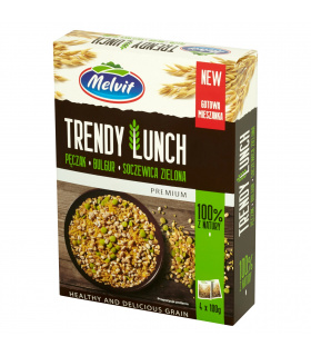 Melvit Premium Trendy Lunch pęczak bulgur soczewica zielona 400 g (4 torebki)