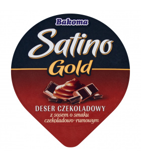 Bakoma Satino Gold Deser czekoladowy z sosem o smaku czekoladowo-rumowym 135 g