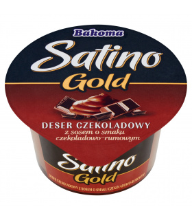 Bakoma Satino Gold Deser czekoladowy z sosem o smaku czekoladowo-rumowym 135 g