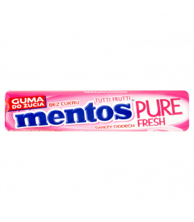 Mentos Pure Fresh Tutti Frutti Guma do żucia bez cukru 15,5 g (8 sztuk)