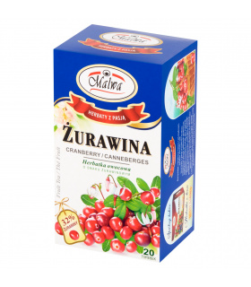 Malwa Herbatka owocowa żurawina 40 g (20 x 2 g)