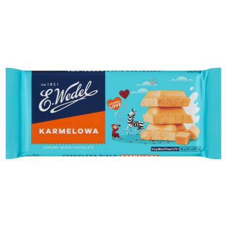 E. Wedel Karmellove! Czekolada biała karmelowa 80 g