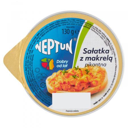 Neptun Sałatka z makrelą pikantna 130 g