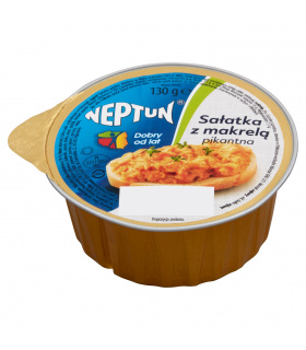 Neptun Sałatka z makrelą pikantna 130 g