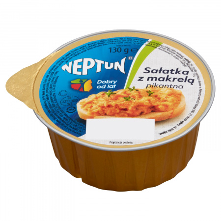 Neptun Sałatka z makrelą pikantna 130 g