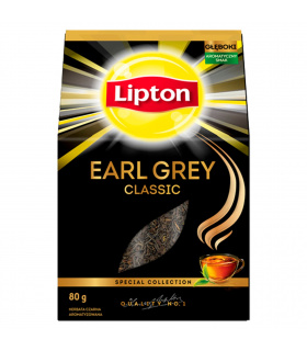 Lipton Earl Grey Classic Herbata czarna aromatyzowana 80 g