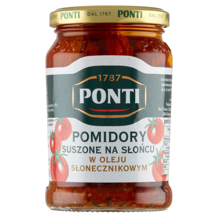 Ponti Pomidory suszone na słońcu w oleju słonecznikowym 280 g